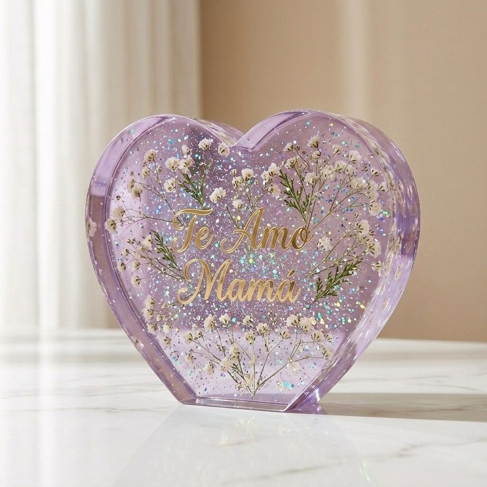 Corazón Grande — lila Te Amo Mamá
